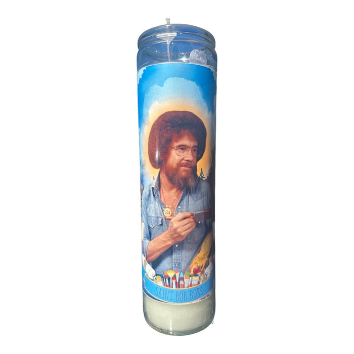 The Luminary Bob Ross Altar Candle