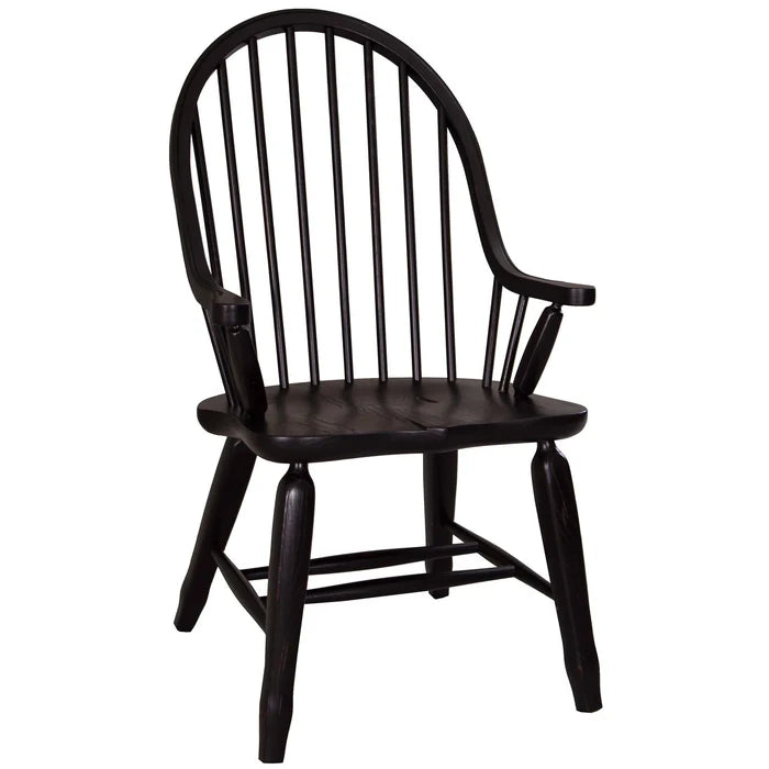 Treasures Bow Back Arm Chair - Black image