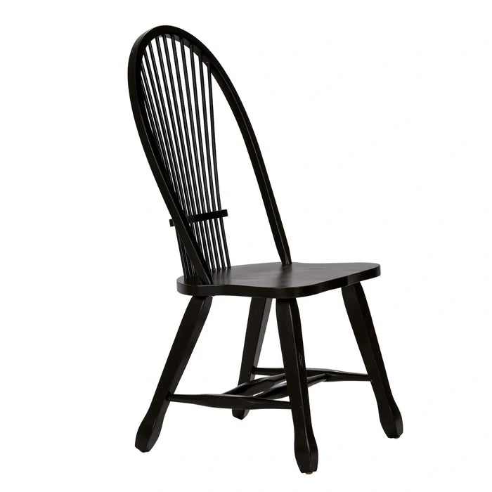 Treasures Sheaf Back Side Chair - Black image