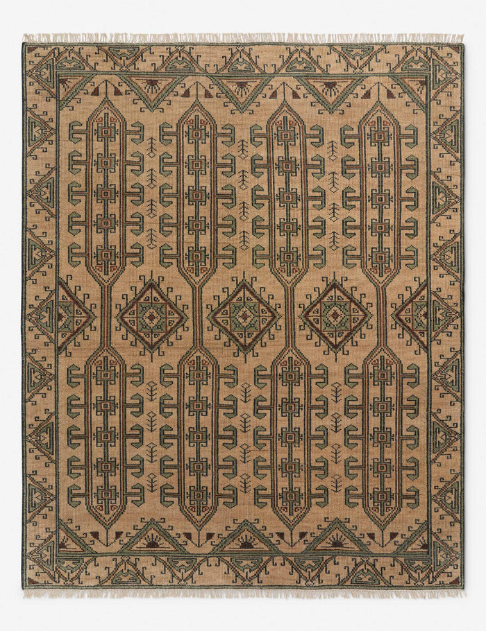 #color::taupe #size::2--x-3- #size::2-6--x-8--runner #size::3--x-5- #size::4--x-6- #size::5--x-8- #size::6--x-9- #size::8--x-10- #size::9--x-12- #size::10--x-14- #size::12--x-15- | The Vishal geometric motif hand-knotted wool rug.