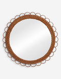 | Zaniyah round braided frame mirror